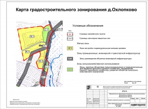 Карта градостроительного зонирования д.Охлопково